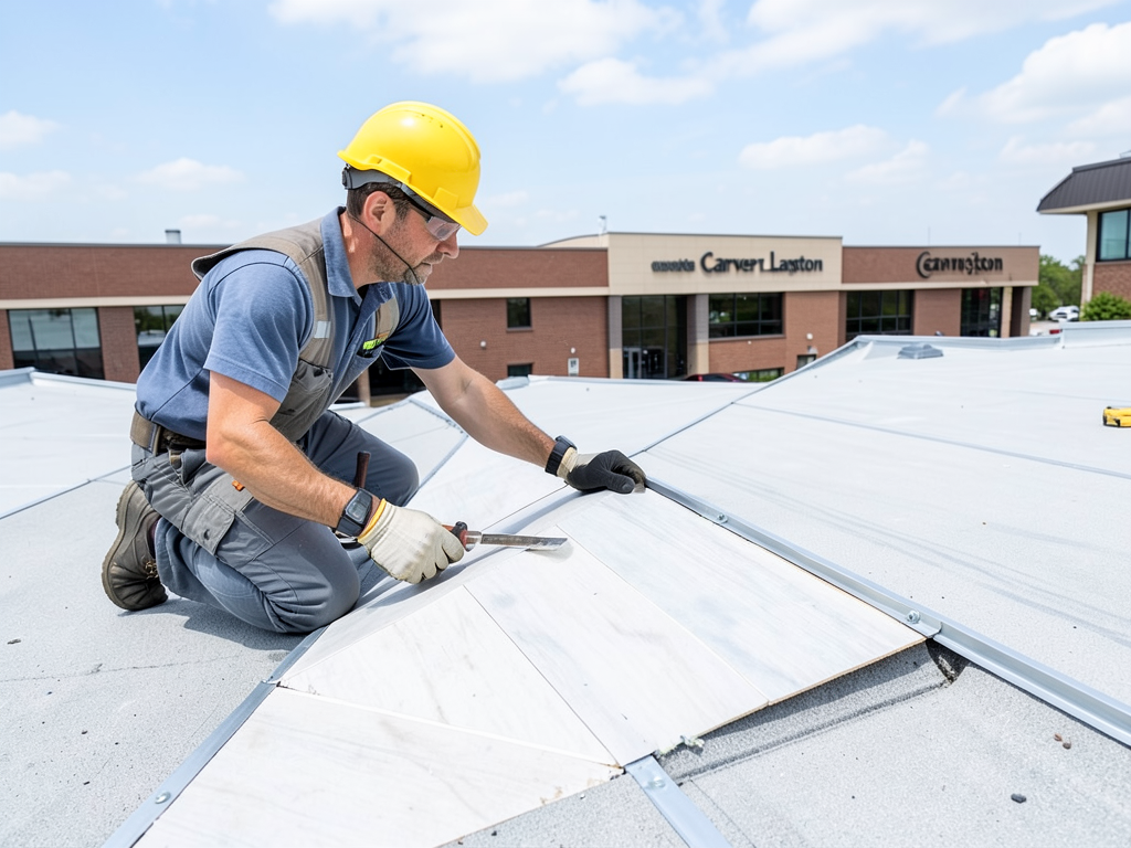 Fixing Standing Water and Low Spots on Flat Roofs in Carver Langston