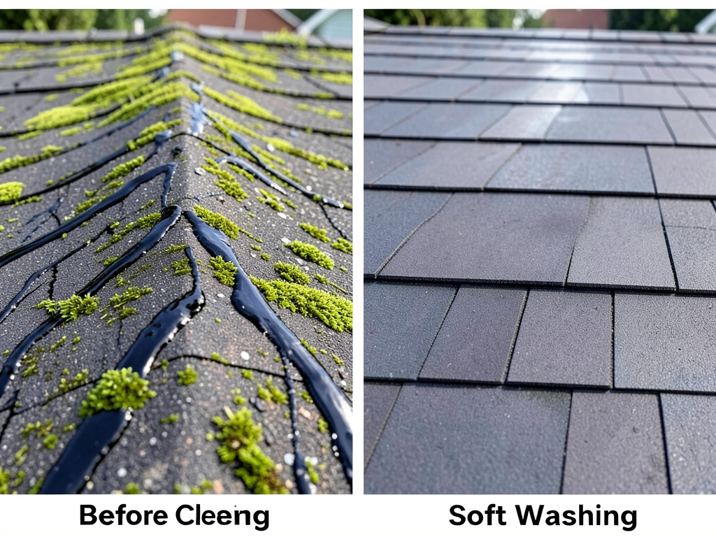 Getting Rid of Black Streaks and Moss on North Cleveland Park Roofs
