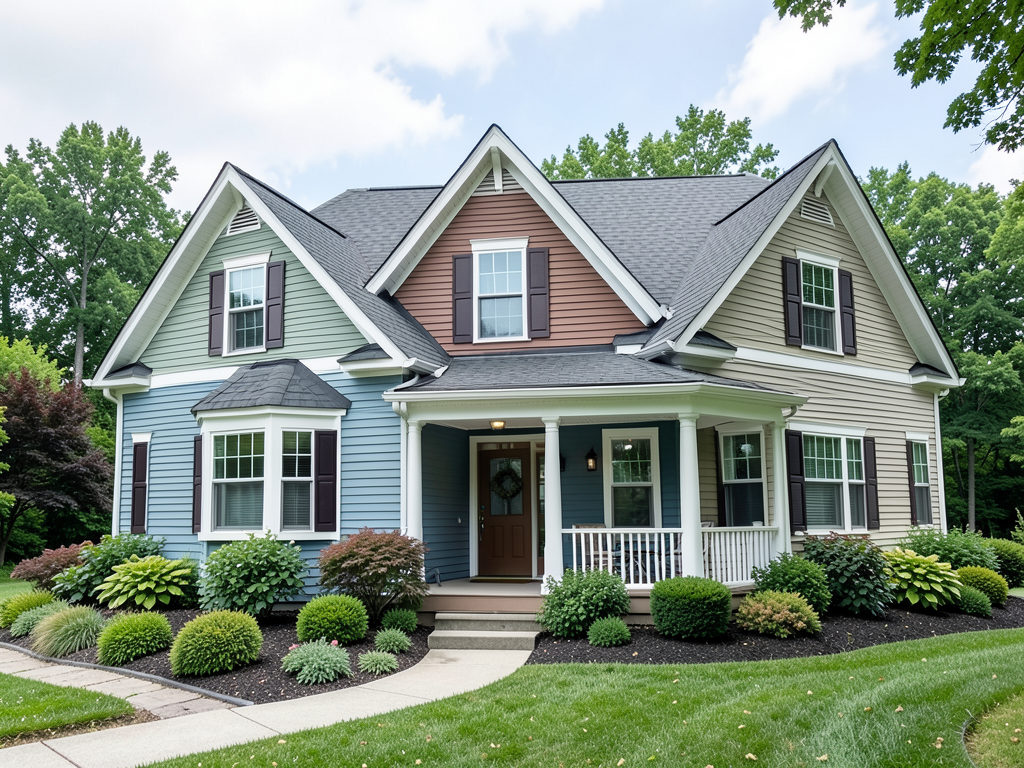 Matching your new siding and roof for better woodr